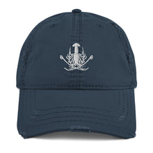 Distressed Dad Hat - White Logo